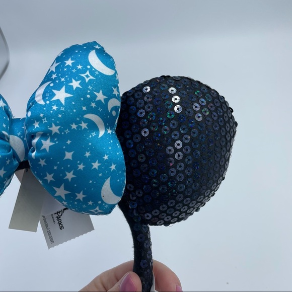 Disney Black and Blue Minnie Mouse Ears - Picture 8 of 11